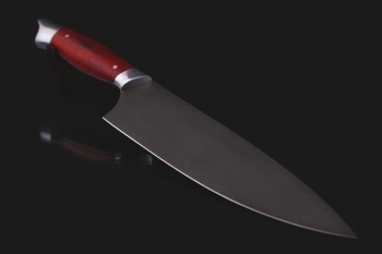 Шеф нож серии "Рататуй" 210мм. Сталь х12мф (травление). Рукоять дерево Падук.